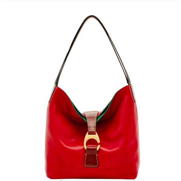 Dooney & Bourke Handbags - Dooney & Bourke Red Derby Florentine Hobo Bag NWT